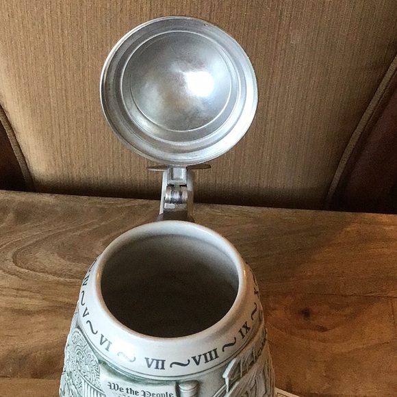 Avon Millennium Collectable Stein Beer Stein Mug with Pewter Lid - Picture 3 of 9